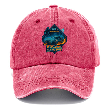 Back To The Future 40th Anniversary 2 - Classic Cap - Pomegranate Blush(Pink)