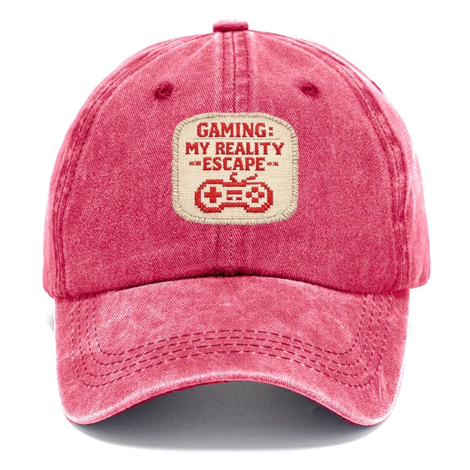 GAMING: MY REALITY ESCAPE - red game escape - red - gaming reality escape - Classic Cap - Pomegranate Blush(Pink)