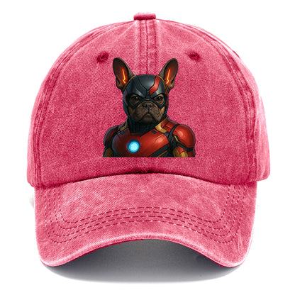 French Bulldog Iron Man  - Classic Cap - Pomegranate Blush(Pink)