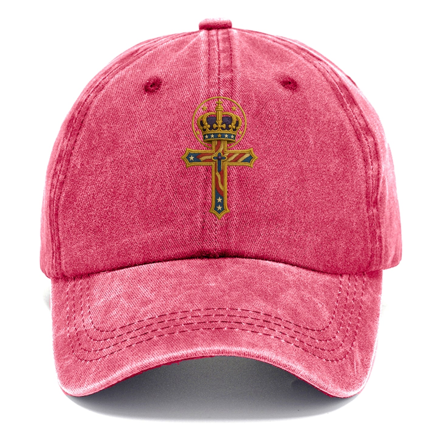 Cross and Crown  - Classic Cap - Pomegranate Blush(Pink)