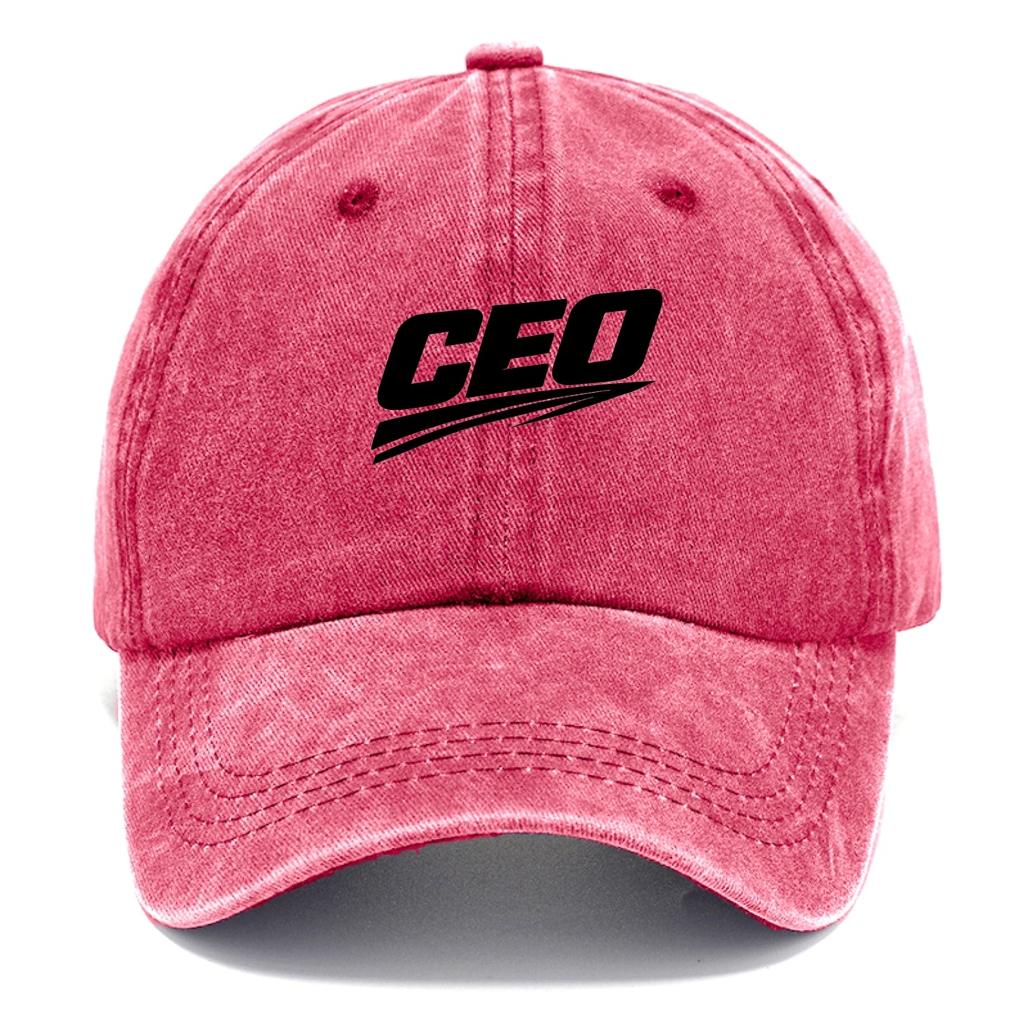 Bold typography design - "CEO" - chief executive, running things - Classic Cap - Pomegranate Blush(Pink)