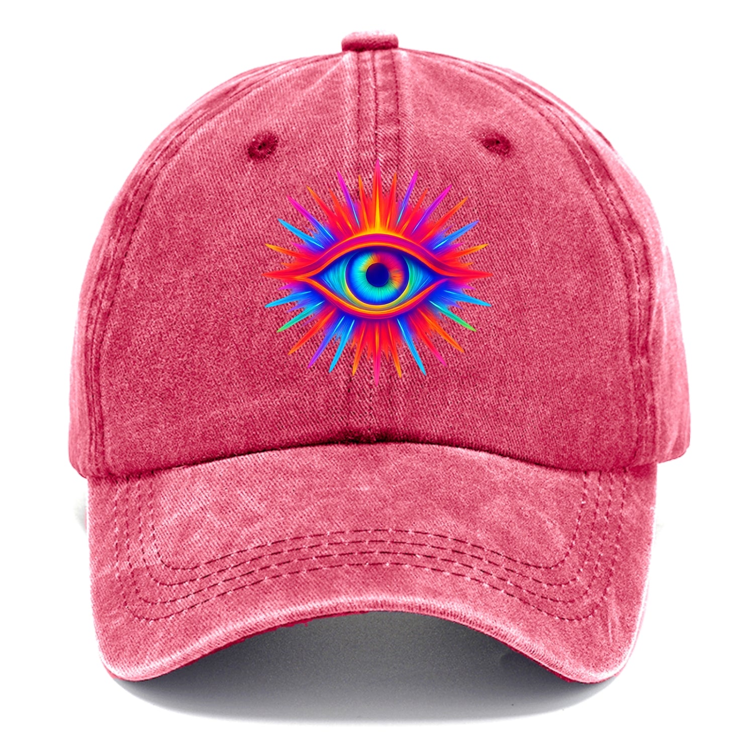 Rainbow Third Eye - Prismatic eye radiat Classic Cap - Pomegranate Blush(Pink)
