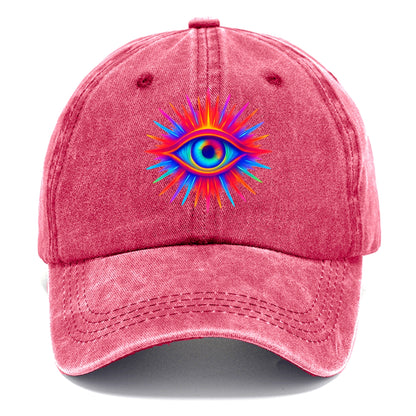 Rainbow Third Eye - Prismatic eye radiat Classic Cap - Pomegranate Blush(Pink)