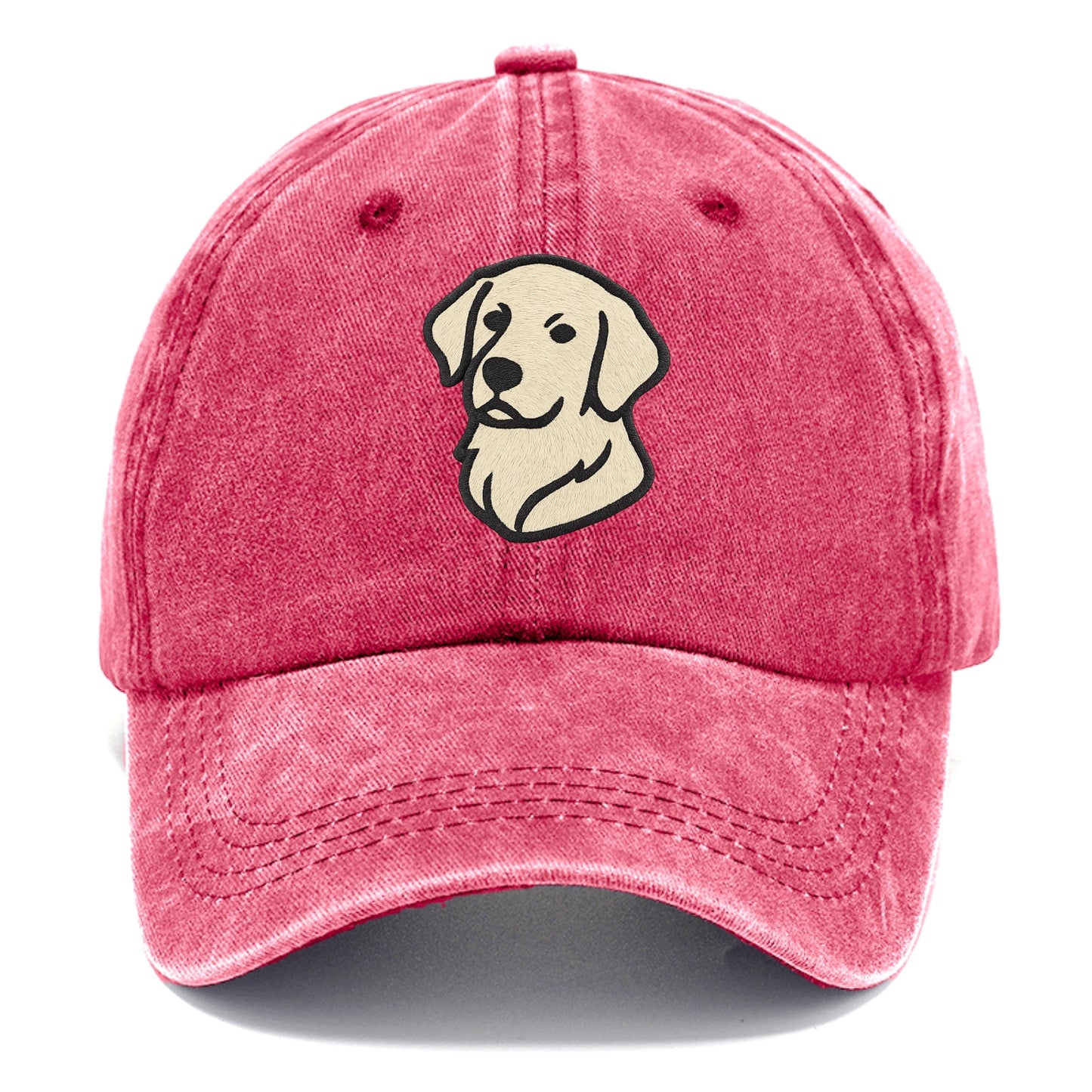 Golden Retriever - Head tilt curious pos Classic Cap - Pomegranate Blush(Pink)