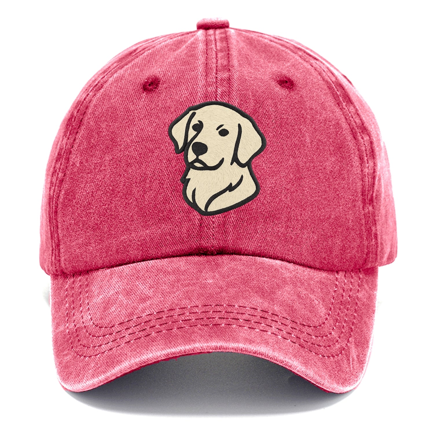 Golden Retriever - Head tilt curious pos Classic Cap - Pomegranate Blush(Pink)