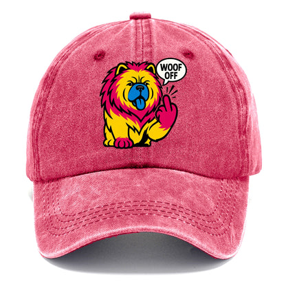 Chow Chow with lion mane and blue-black tongue, fluffy dignified paw up with sass - Classic Cap - Pomegranate Blush(Pink)