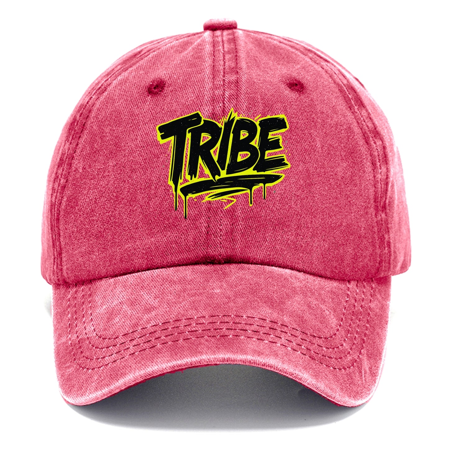 Bold typography design - "TRIBE" - your community, your group - Classic Cap - Pomegranate Blush(Pink)