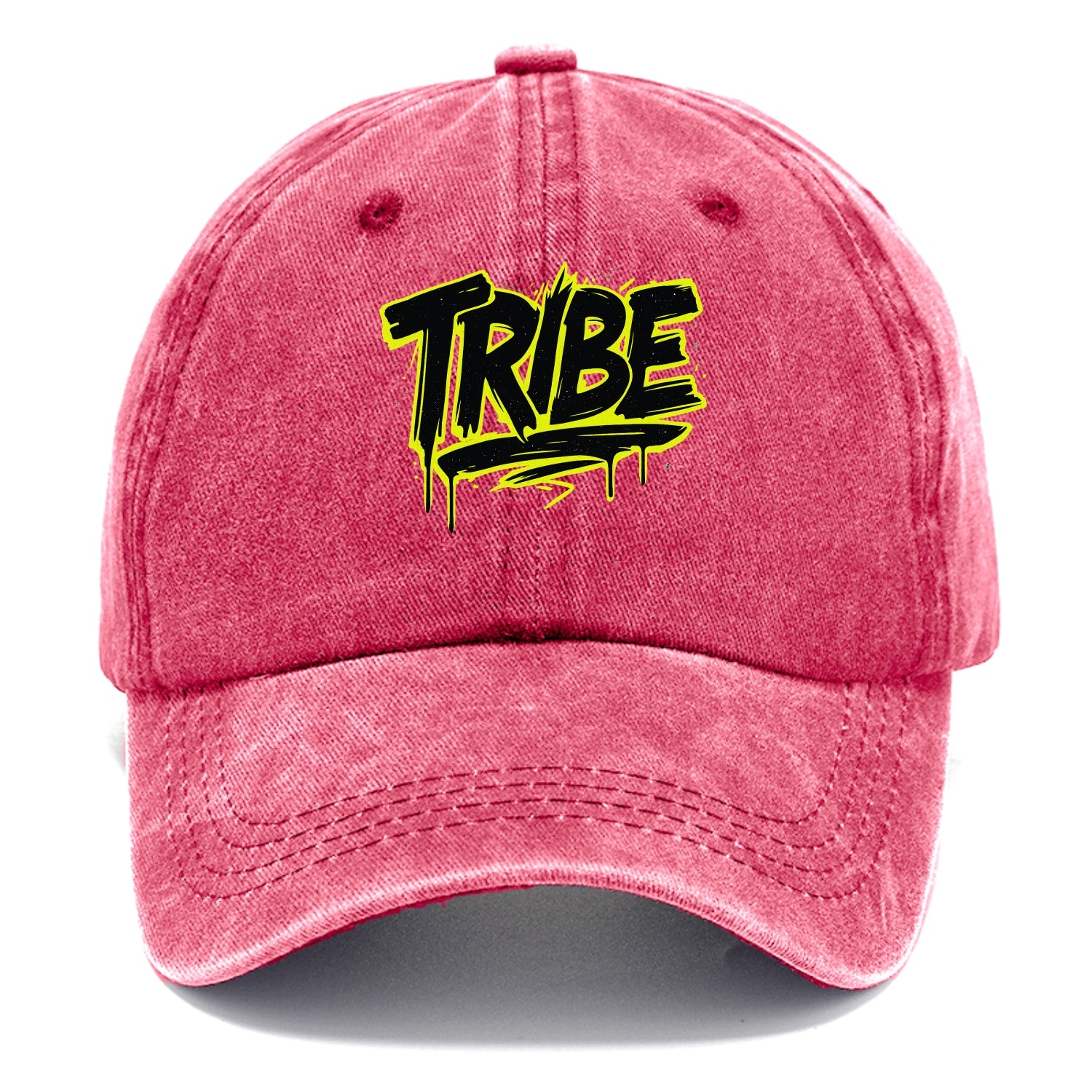 Bold typography design - "TRIBE" - your community, your group - Classic Cap - Pomegranate Blush(Pink)