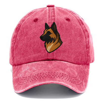 Belgian Tervuren - Fawn with black overlay embroidered design - Classic Cap - Pomegranate Blush(Pink)