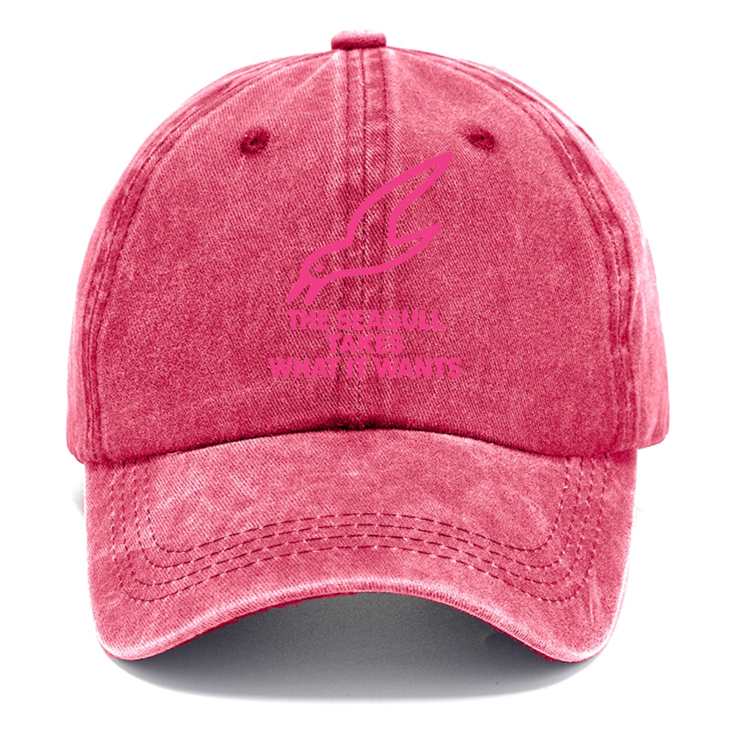 THE SEAGULL TAKES WHAT IT WANTS | Aggressive seagull diving down - Classic Cap - Pomegranate Blush(Pink)