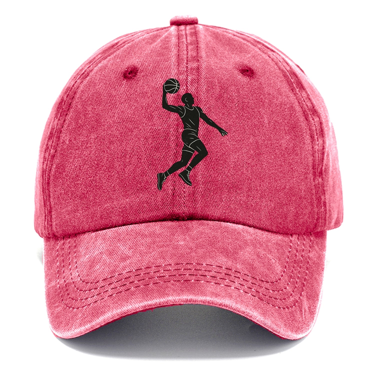 Basketball player dunking silhouette - Classic Cap - Pomegranate Blush(Pink)