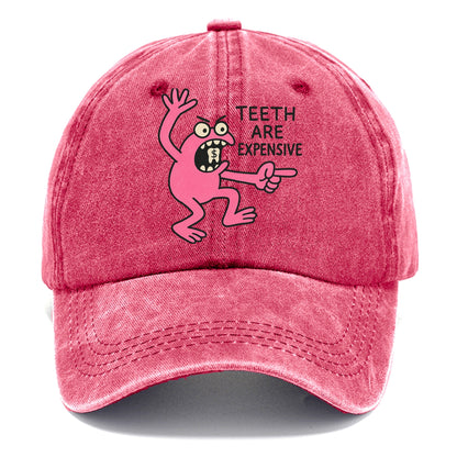 TEETH ARE EXPENSIVE | Dollar sign molar - Classic Cap - Pomegranate Blush(Pink)