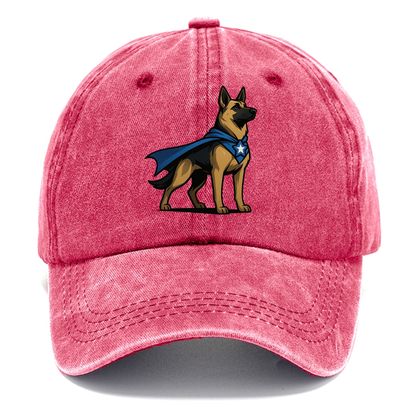 German Shepherd Patriotic Hero  - Classic Cap - Pomegranate Blush(Pink)