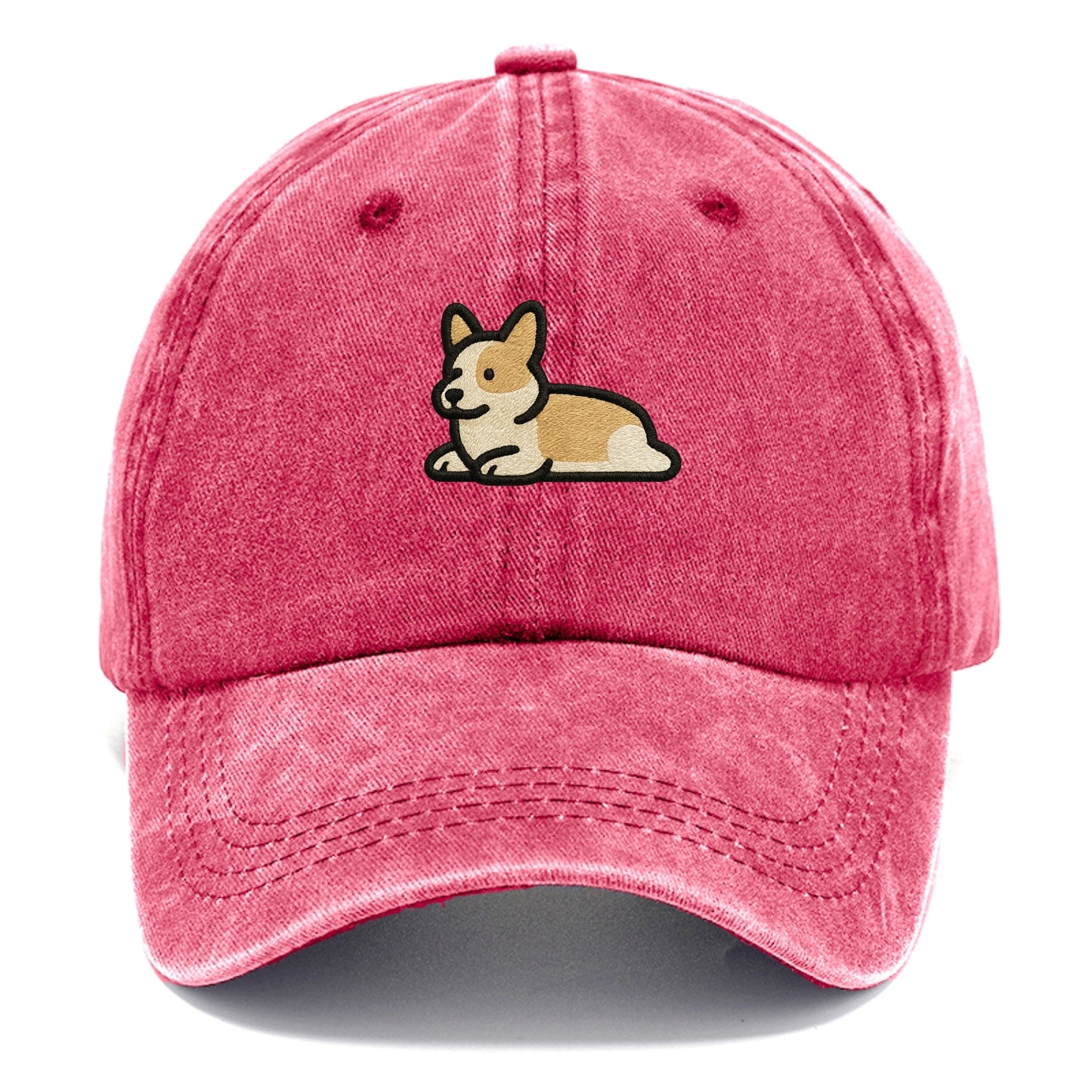 Corgi - Sploot lying position - Classic Cap - Pomegranate Blush(Pink)