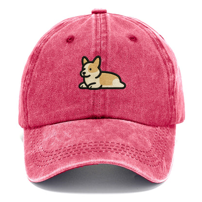 Corgi - Sploot lying position - Classic Cap - Pomegranate Blush(Pink)