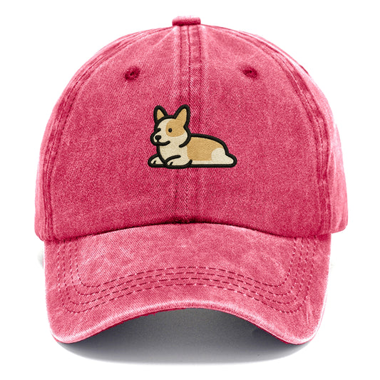 Corgi - Sploot lying position - Classic Cap - Pomegranate Blush(Pink)