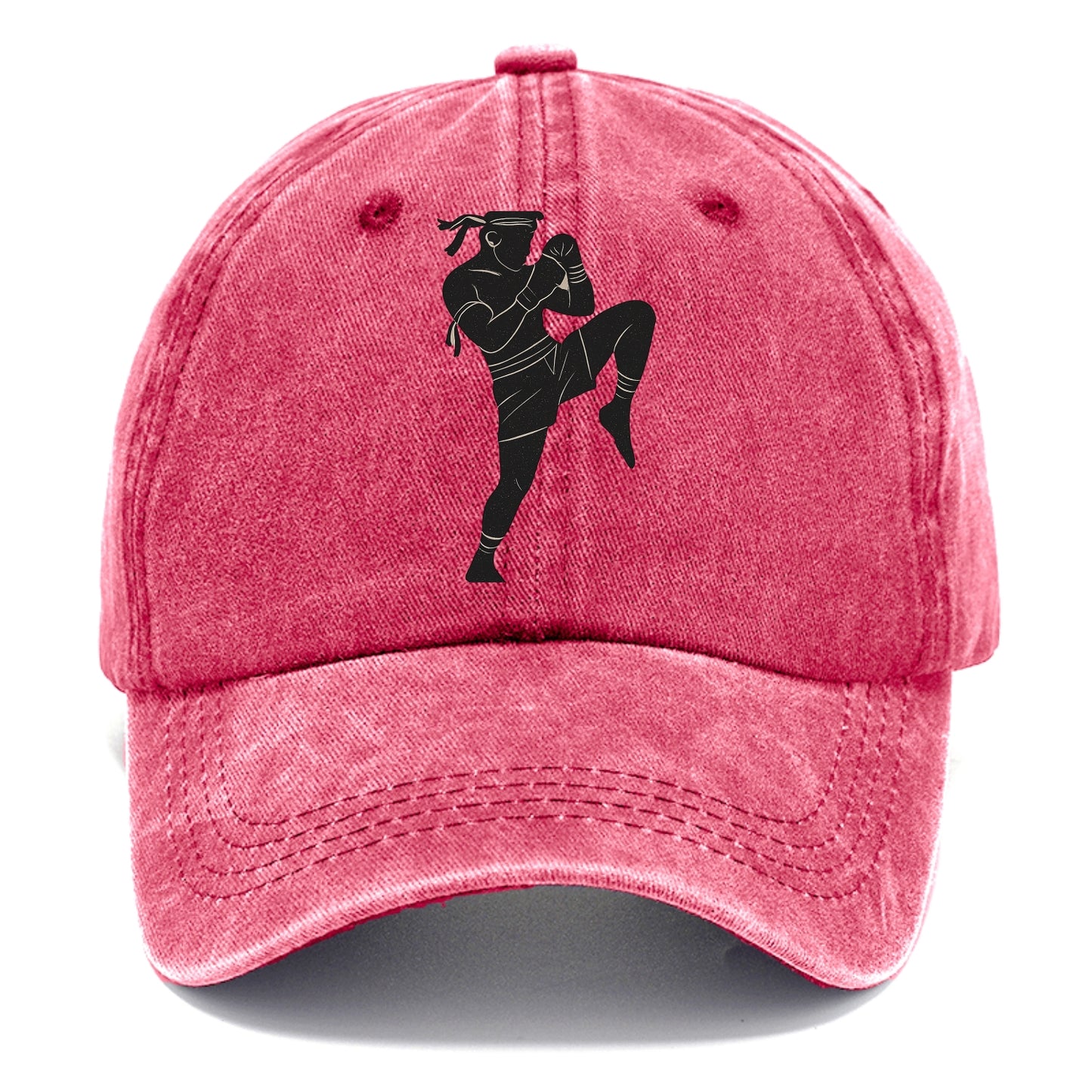 Muay Thai fighter with knee strike - Classic Cap - Pomegranate Blush(Pink)