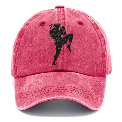 Muay Thai fighter with knee strike - Classic Cap - Pomegranate Blush(Pink)
