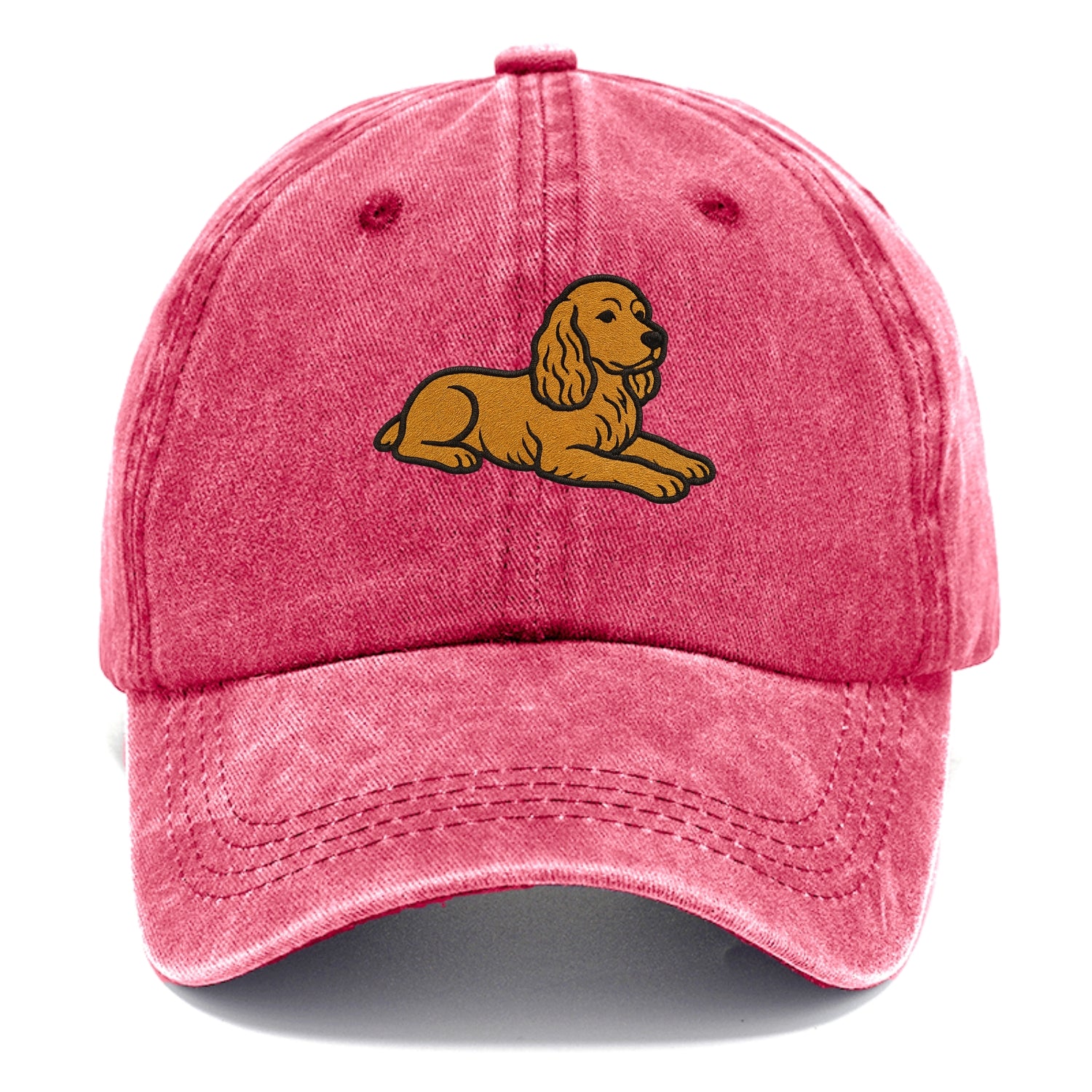 Cocker Spaniel - Golden colored relaxed Classic Cap - Pomegranate Blush(Pink)