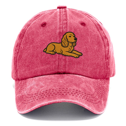 Cocker Spaniel - Golden colored relaxed Classic Cap - Pomegranate Blush(Pink)