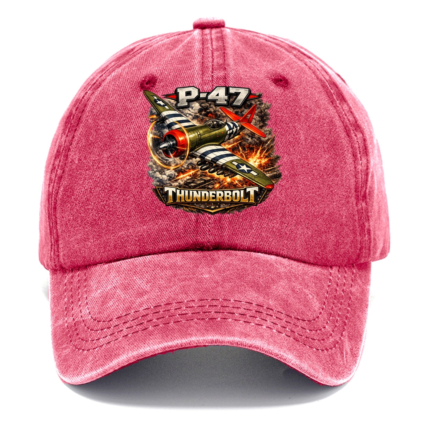 P 47 Thunderbolt - Classic Cap - Pomegranate Blush(Pink)