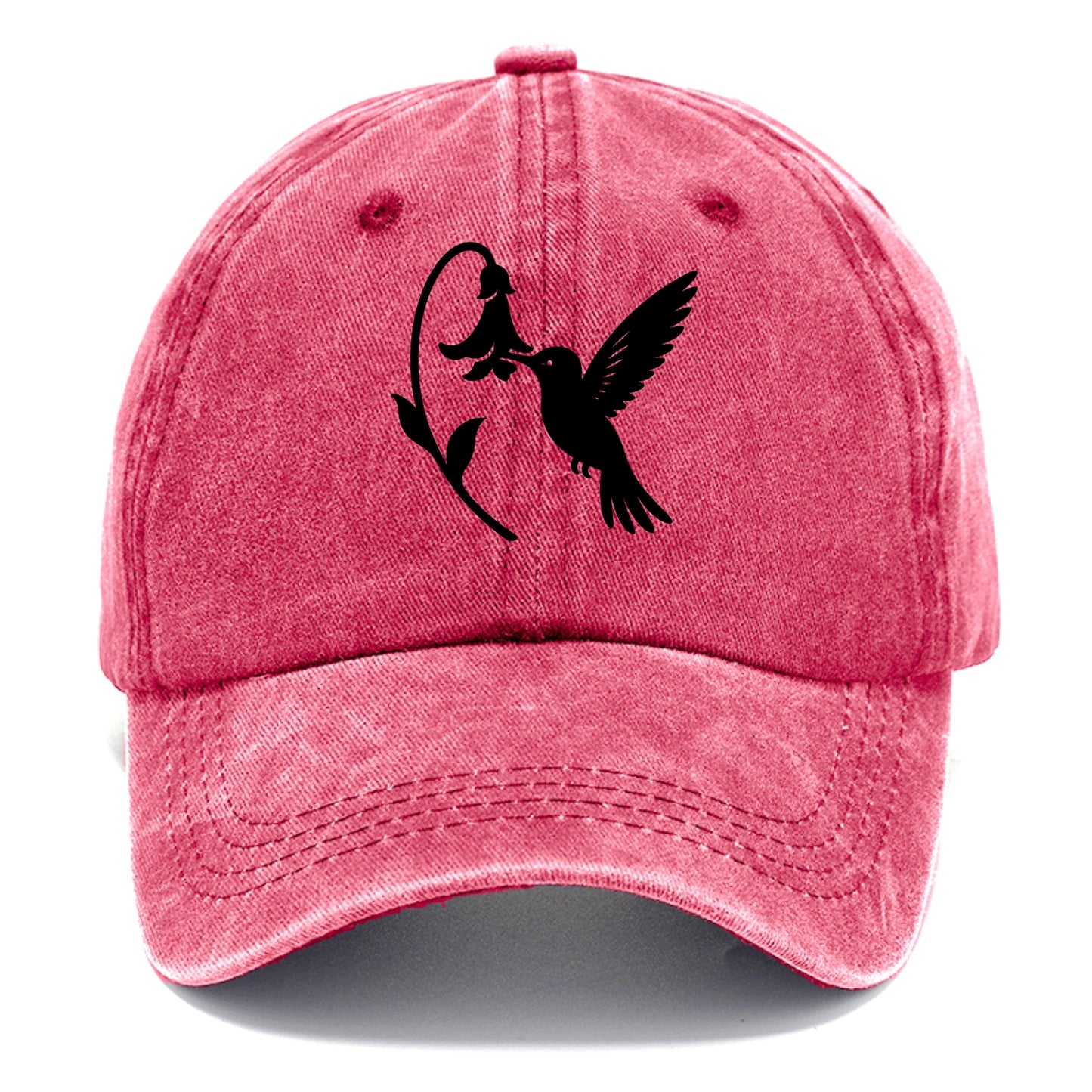 Hummingbird hovering at flower - Classic Cap - Pomegranate Blush(Pink)