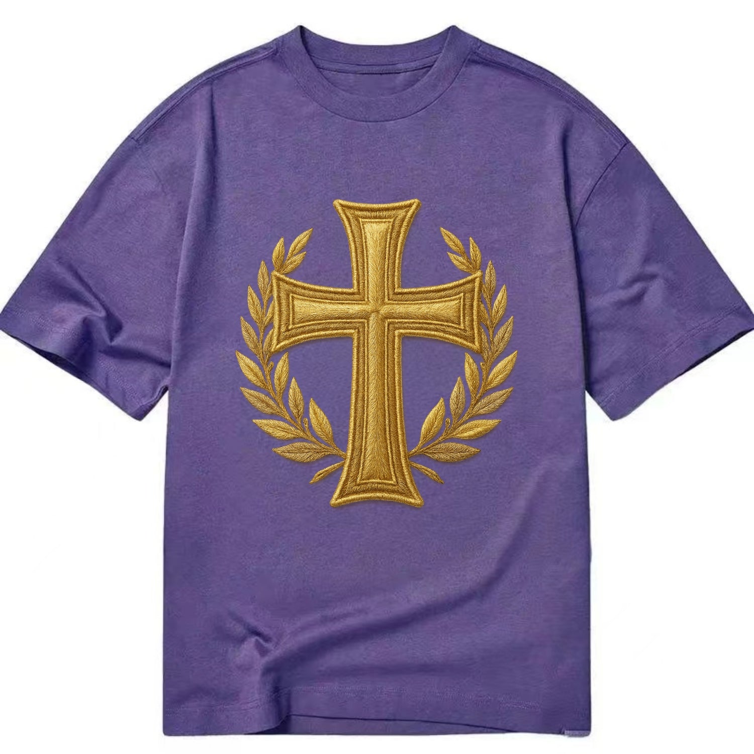 Victory Cross  - Classic T-shirt - Purple