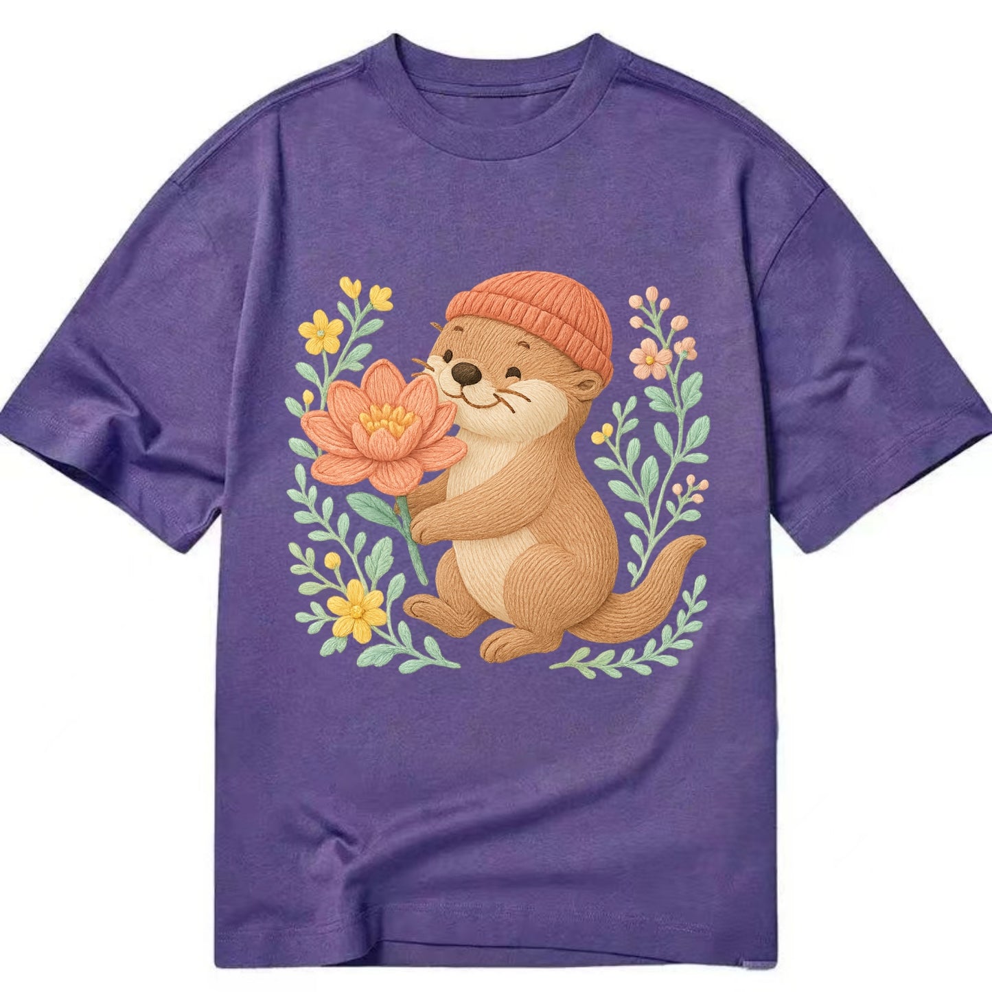 Peach Otter - Classic T-shirt - Purple