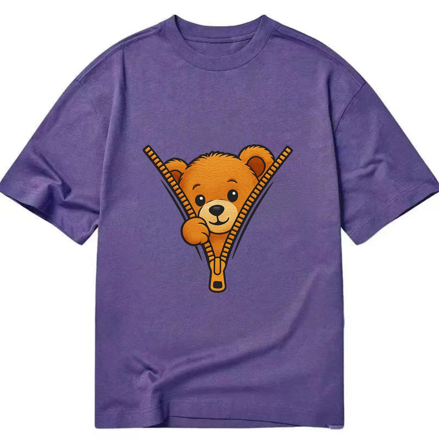 zipper bear - Classic T-shirt - Purple