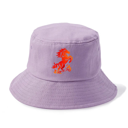 FREEDOM FLAMES | Wild horse breaking fire chains | Liberation | Barriers burned | - Bucket Hat - Purple