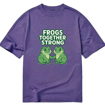 Frogs Together Strong 2 - Classic T-shirt - Purple