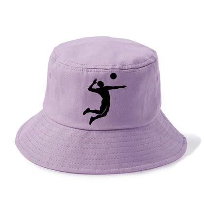Volleyball player spiking ball - Bucket Hat - Purple
