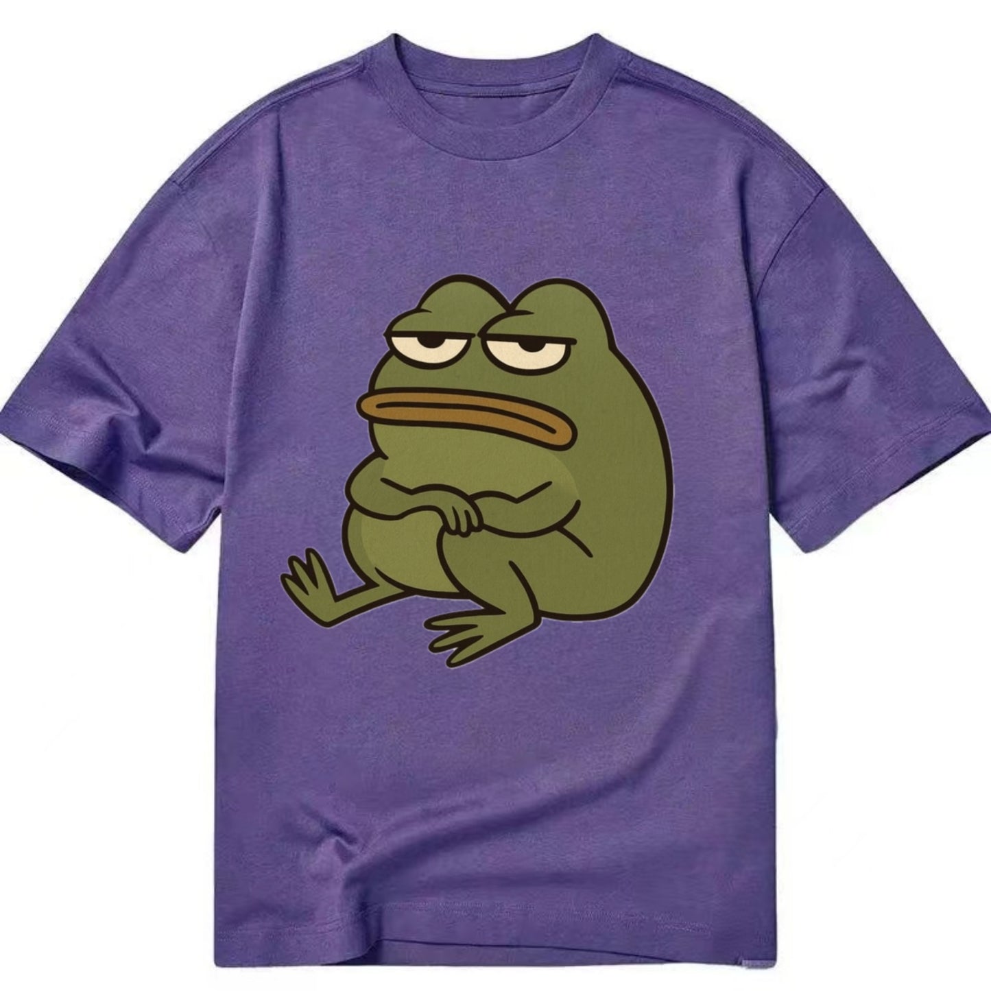 The Frog Judges Silently - Classic T-shirt - Purple