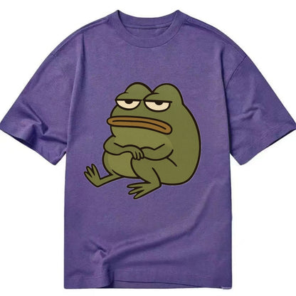 The Frog Judges Silently - Classic T-shirt - Purple
