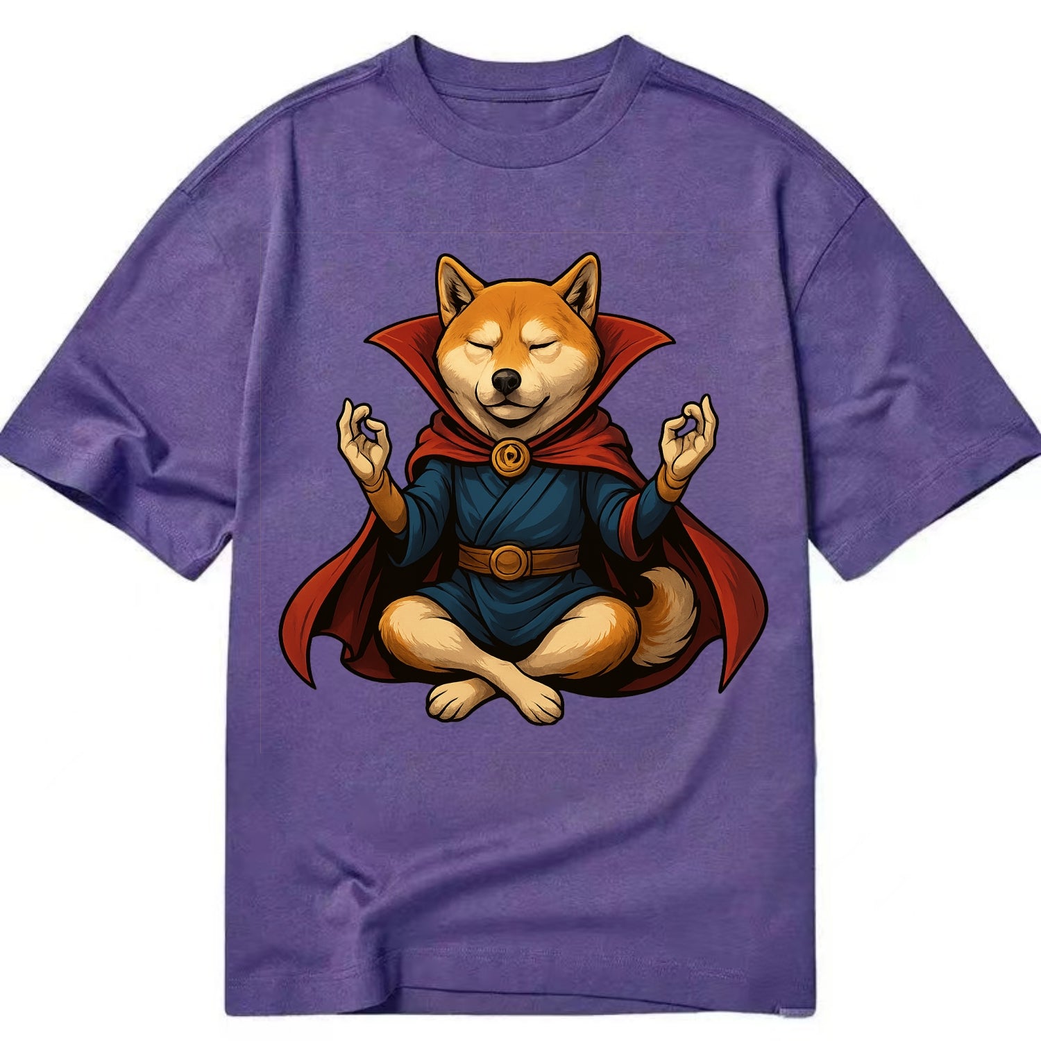 Shiba Inu Doctor Strange  - Classic T-shirt - Purple