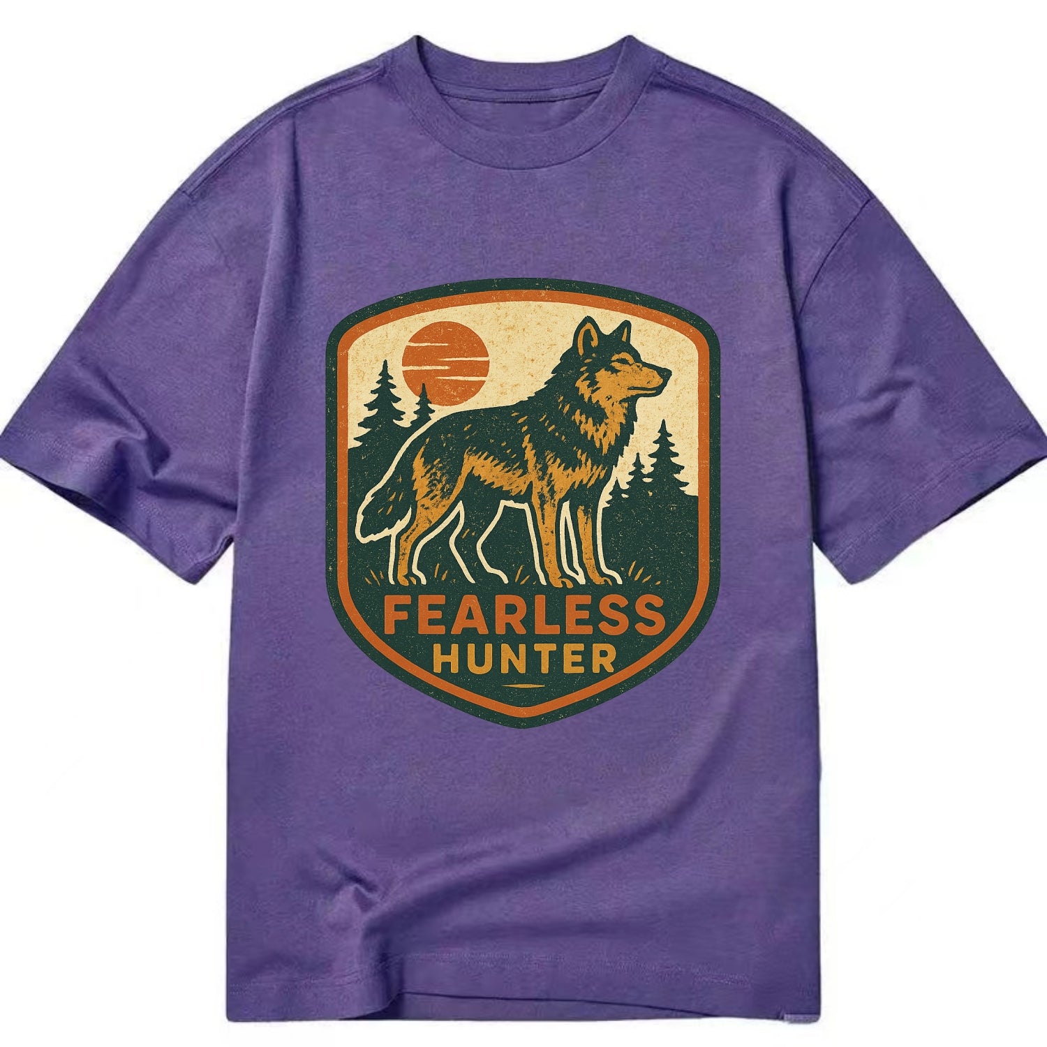 Fearless Hunter  - Classic T-shirt - Purple