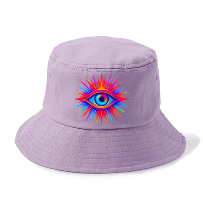 Rainbow Third Eye - Prismatic eye radiat Bucket Hat - Purple