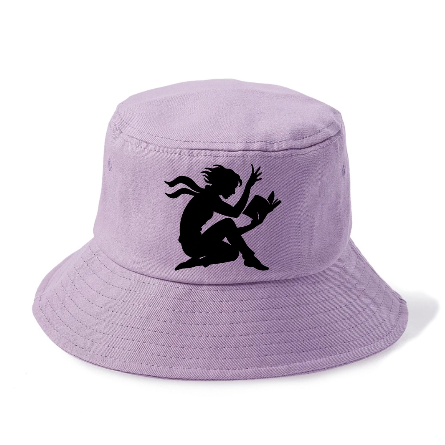 Reader lost in book moment - Bucket Hat - Purple