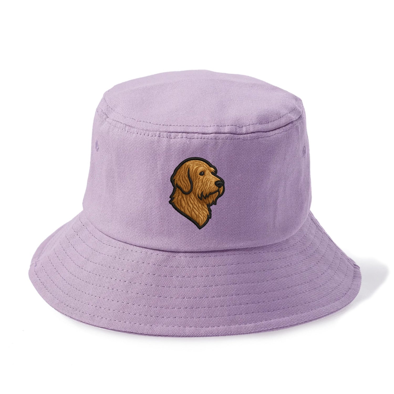 Otterhound - Trendy shaggy hound logo wi - Bucket Hat - Purple