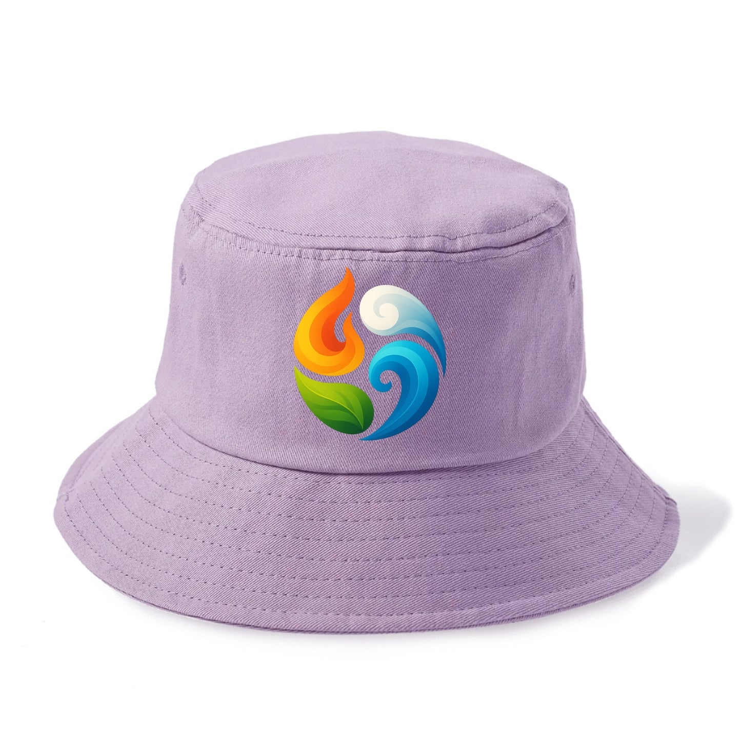 Four Elements Dance - Fire orange, water - Bucket Hat - Purple