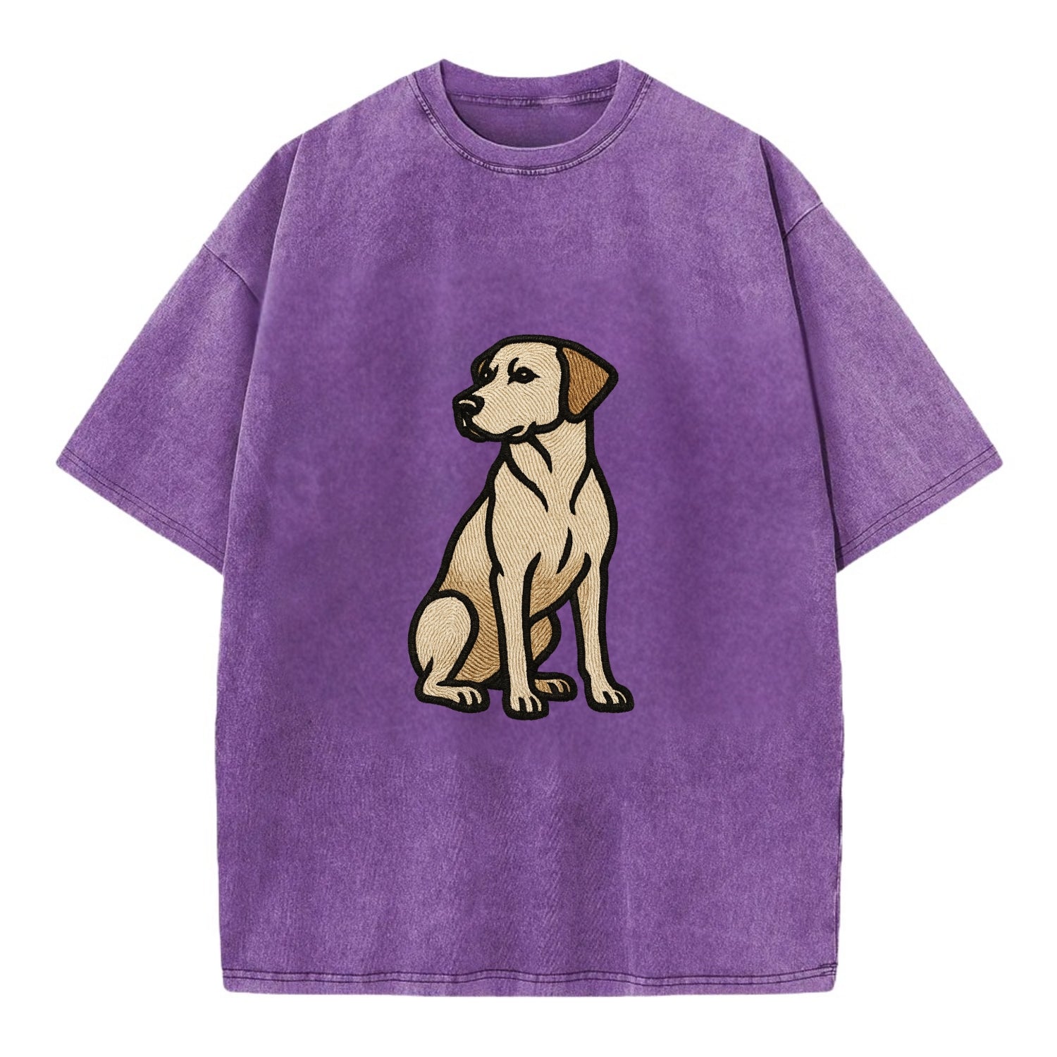 Rhodesian Ridgeback - Red wheaten sittin Vintage T-shirt - Purple