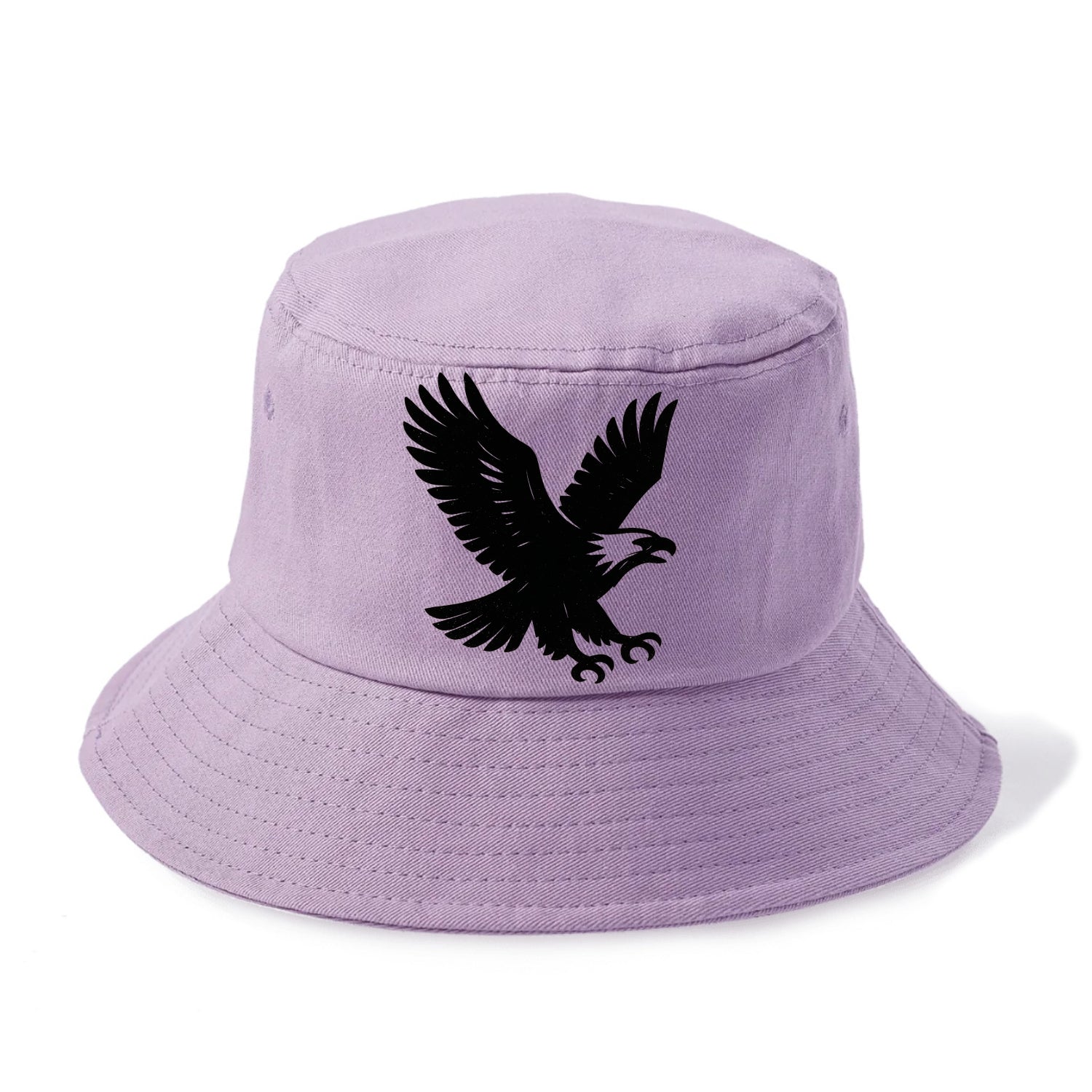 Eagle in flight - liberty and independence ink brushstrokes - Bucket Hat - Purple