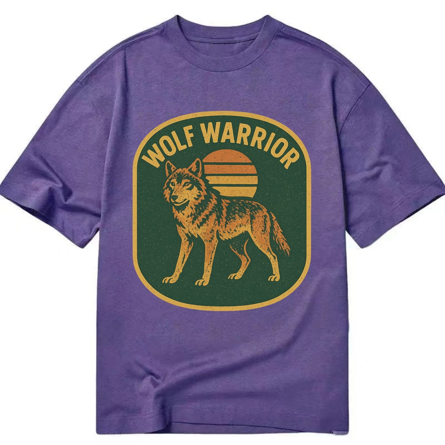 Wolf Warrior  - Classic T-shirt - Purple