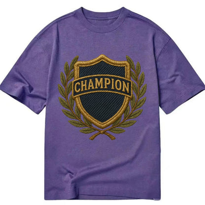 Champion Shield  - Classic T-shirt - Purple