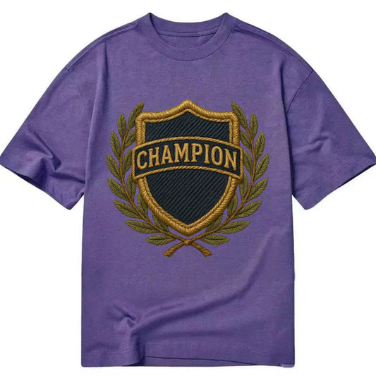 Champion Shield  - Classic T-shirt - Purple