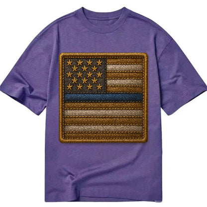Thin Blue Line  - Classic T-shirt - Purple
