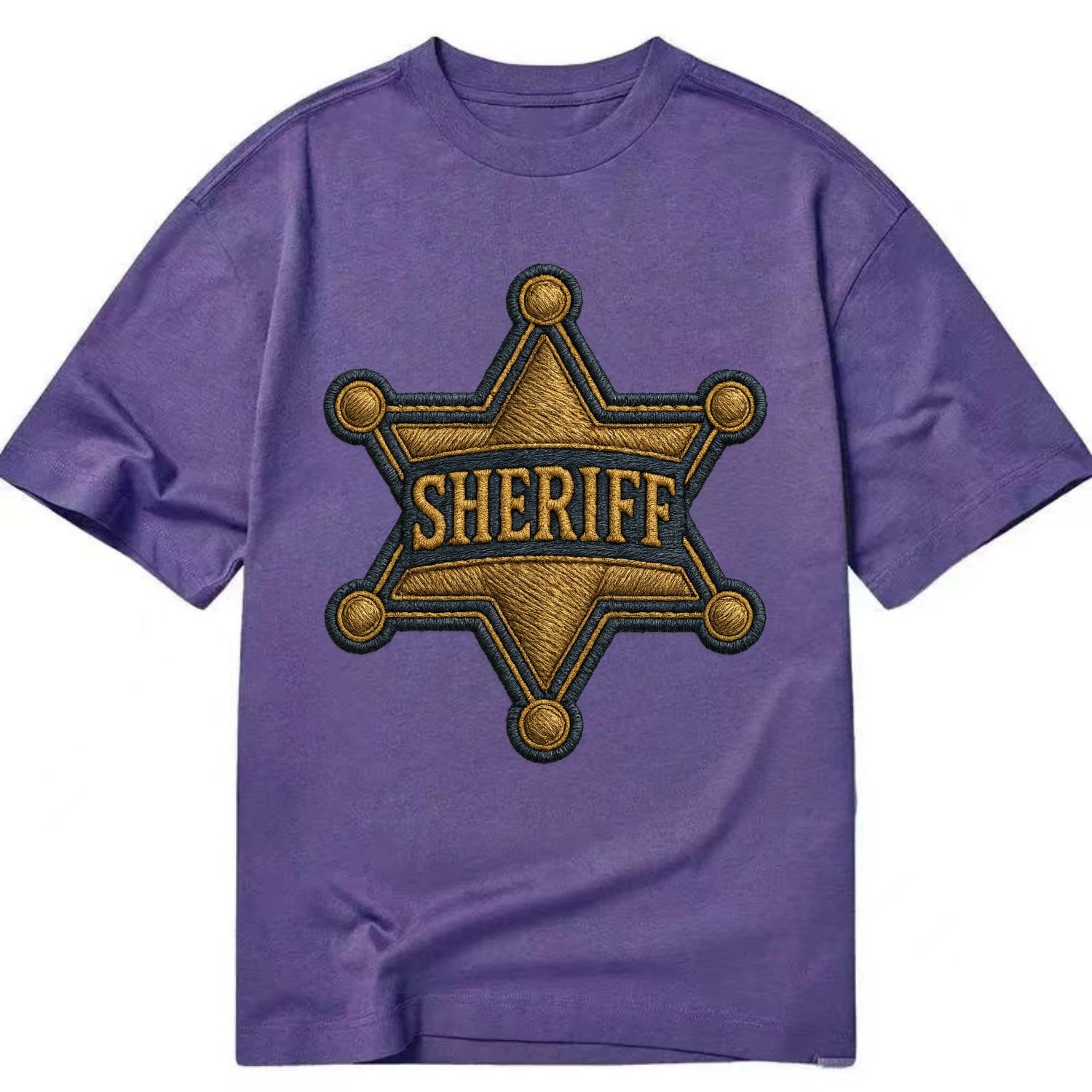 Sheriff Badge  - Classic T-shirt - Purple