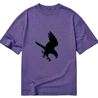 Hawk diving for prey - Classic T-shirt - Purple