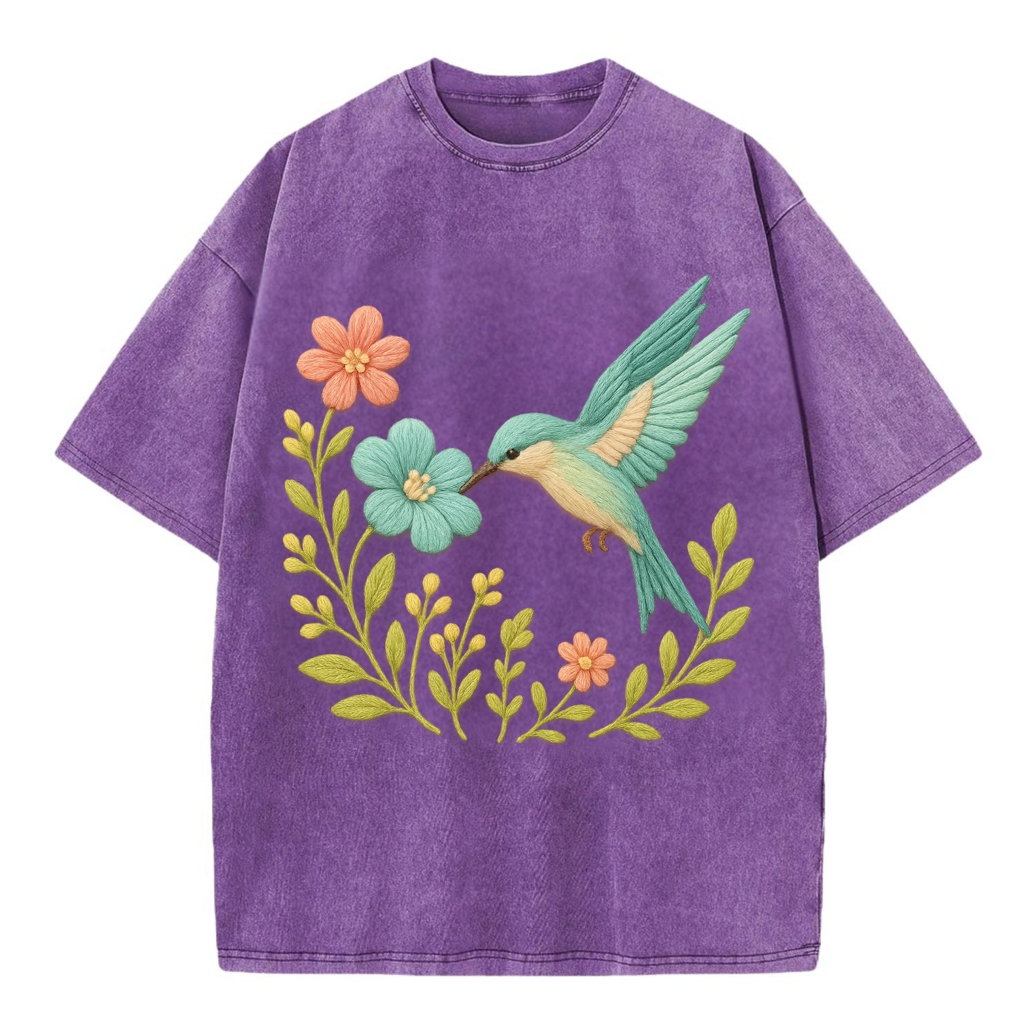 Mint Bee-Eater - Vintage T-shirt - Purple