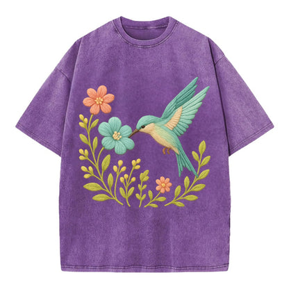 Mint Bee-Eater - Vintage T-shirt - Purple